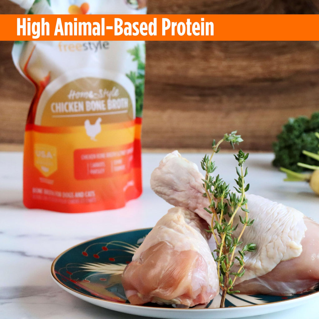 Bone Broth Food Topper for Cats and Dogs 20 FL Oz V755731