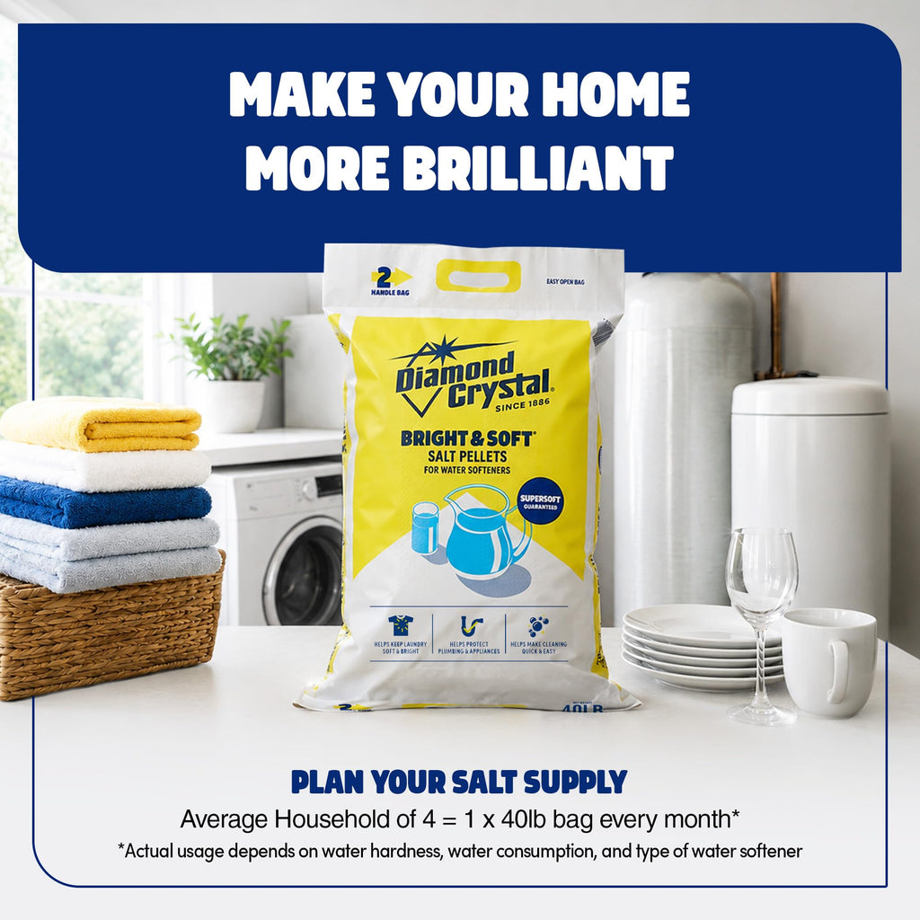 3 Pack Water Softener Salt Pellets, 40 Pounds A614