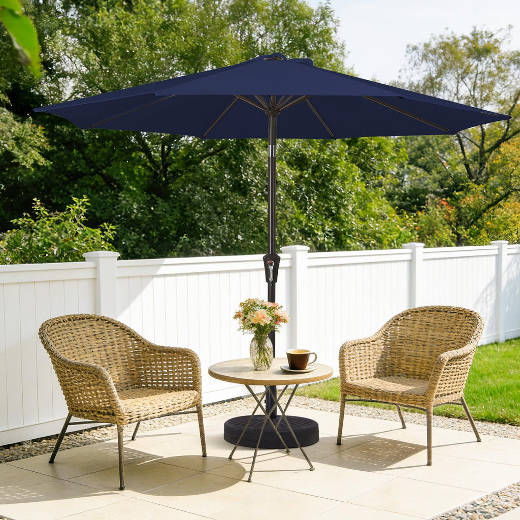 9ft Patio Umbrella with Push Button Tilt and Crank L803654