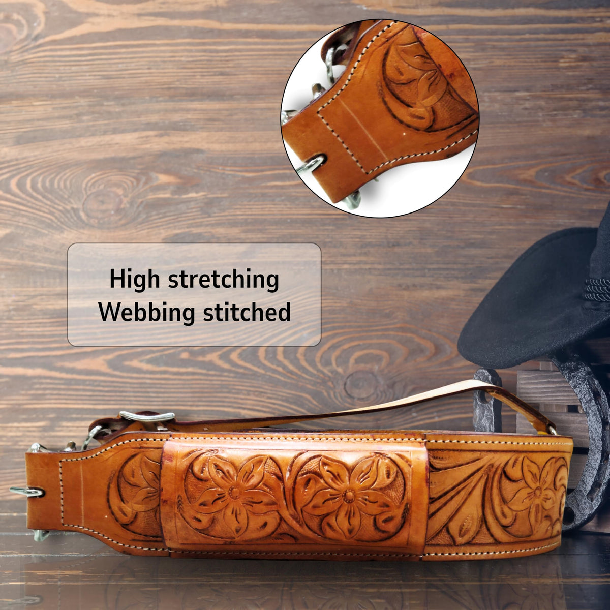 Western Leather Horse Saddle Girth Cinch Belt G890207