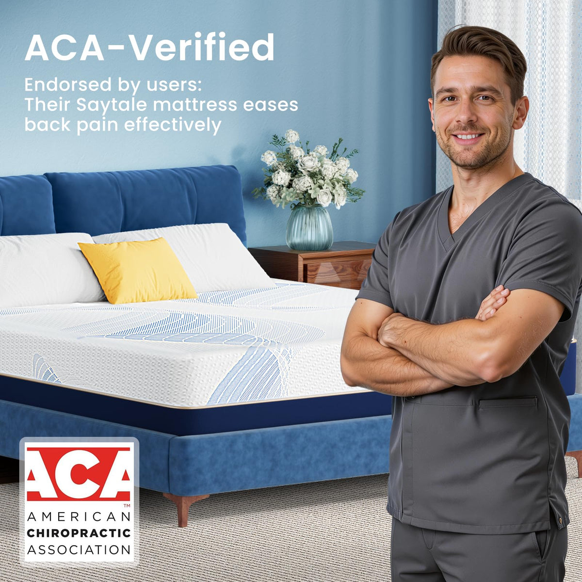 Twin Size 6 Inch Cooling Gel Memory Foam Mattress N306161