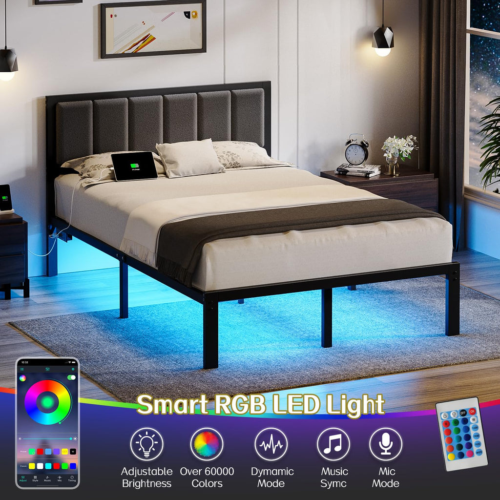 Full Bed Frame with Headboard D46518