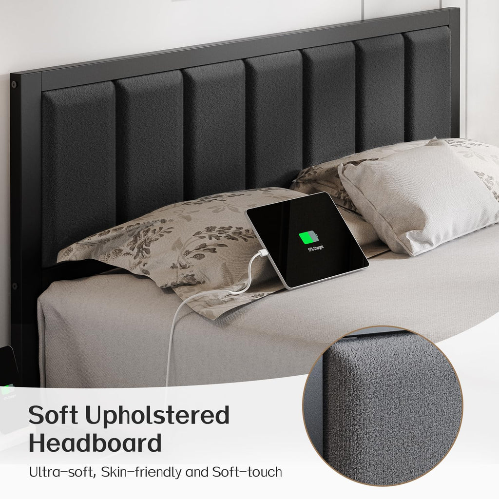 Full Bed Frame with Headboard D46518