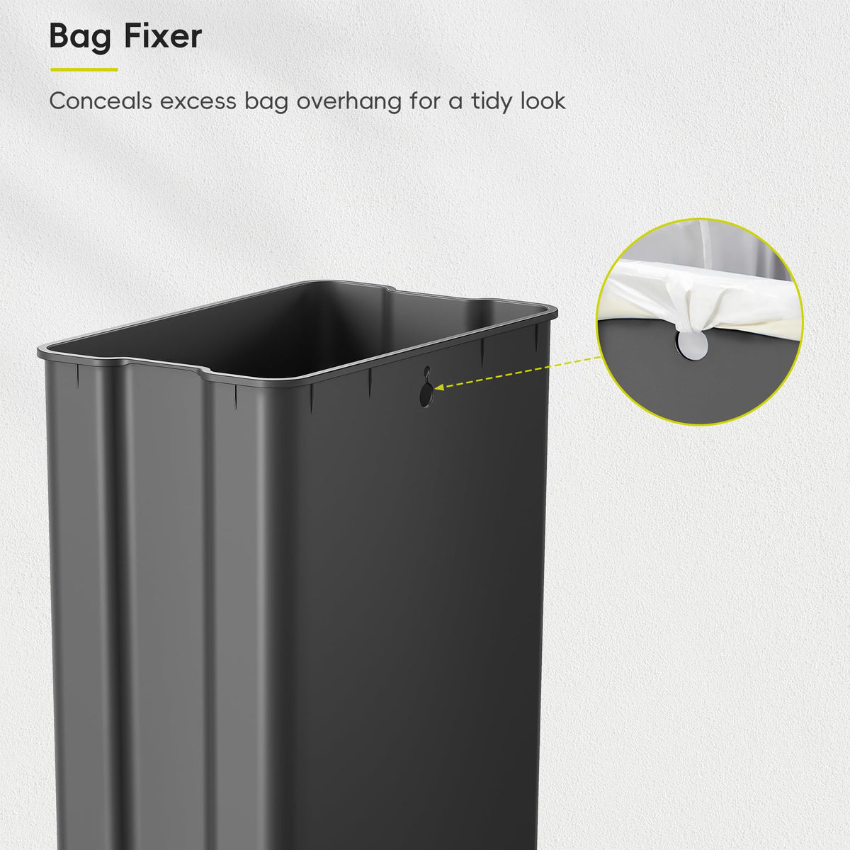 50L Stainless Steel Slim Step Trash Can G3329