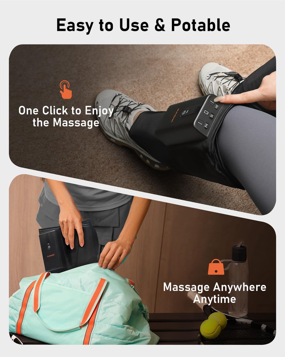 Cordless Calf Massager with Heat and Compression M3241