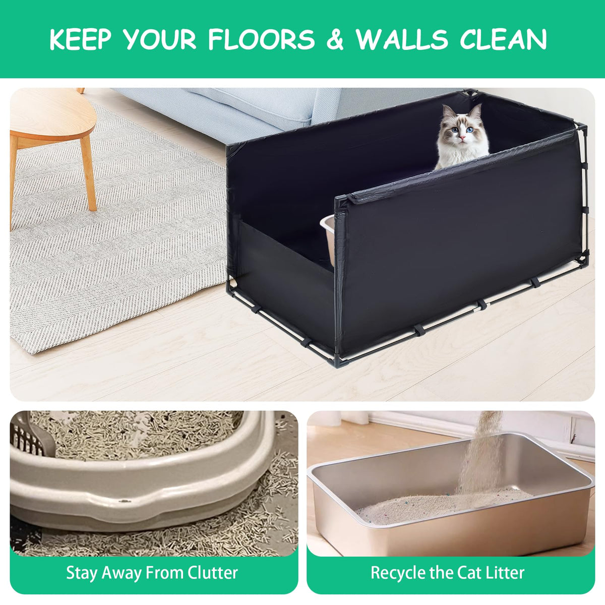Large Cat Litter Box Enclosure E91581