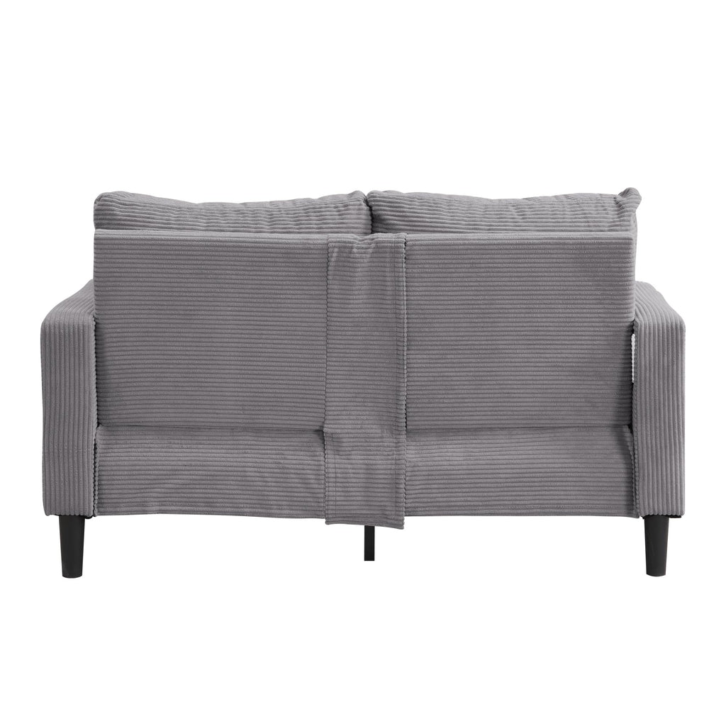 Light Gray Upholstered Loveseat Sofa X885