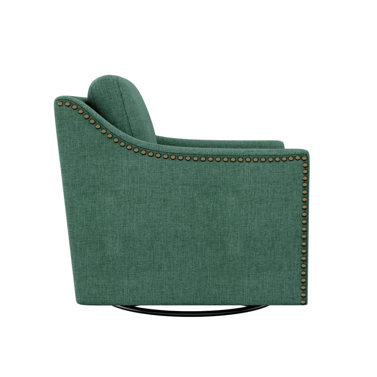Swivel Accent Chair Set of 2 Green Armchair L35790