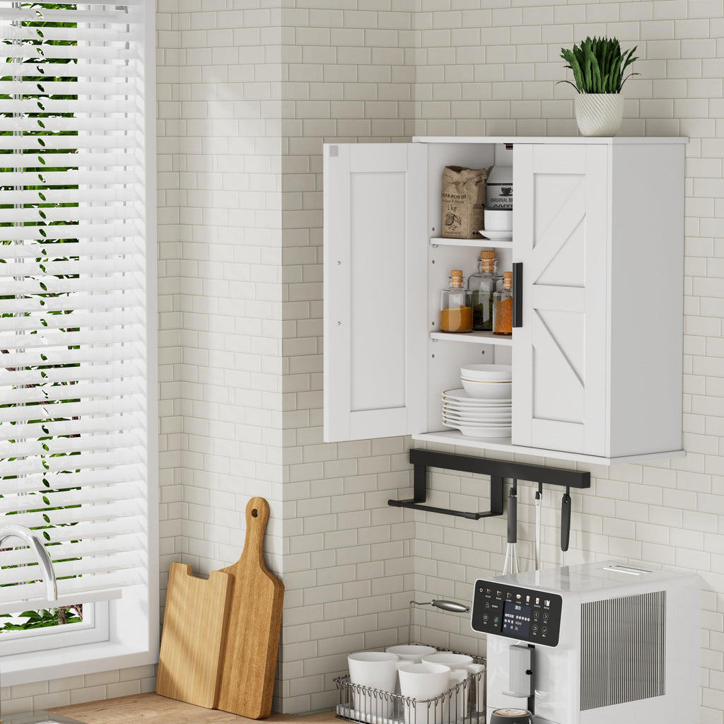Bathroom Wall Cabinet with Adjustable Shelves D568