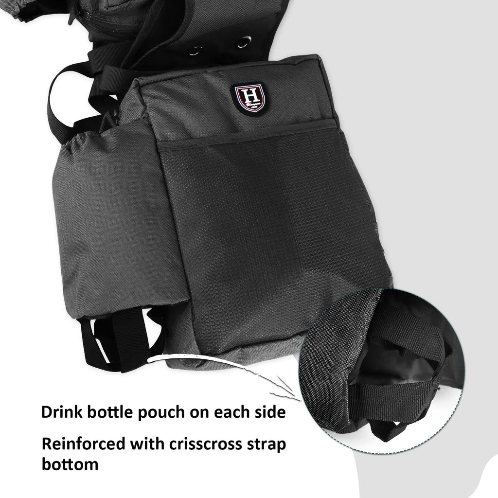 Nylon Western Saddle Bag Black V5994