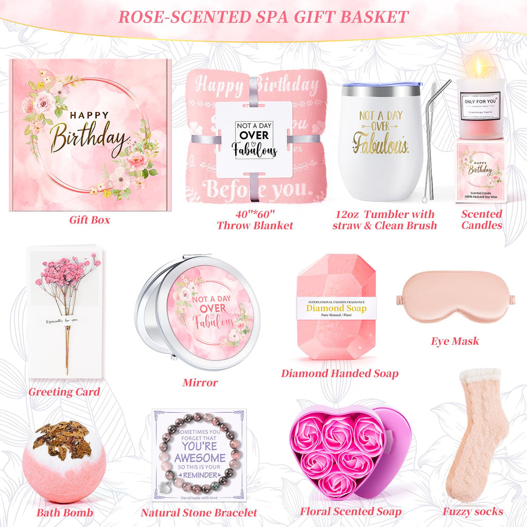 Pink 15 Pc Self Care Spa Gift Set B465