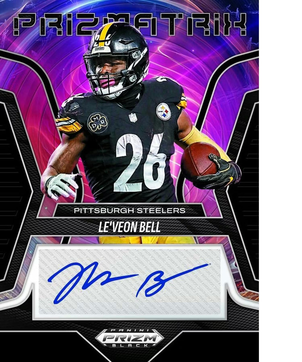 2025 Panini Prizm Black Football Trading Card Box T5279