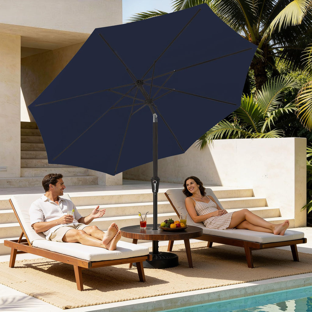 9ft Patio Umbrella with Push Button Tilt and Crank L803654