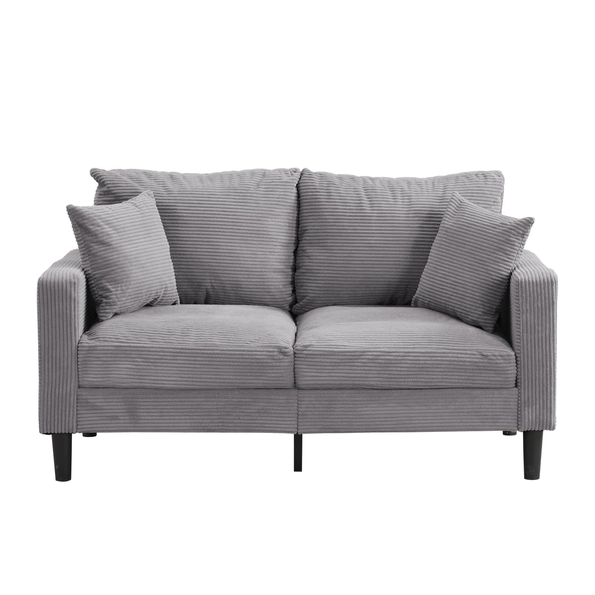 Light Gray Upholstered Loveseat Sofa X885