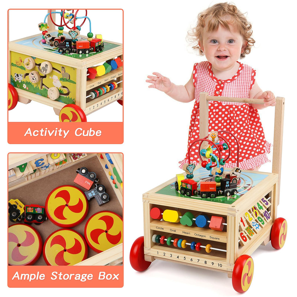 Wooden 7-in-1 Activity Cube N2738