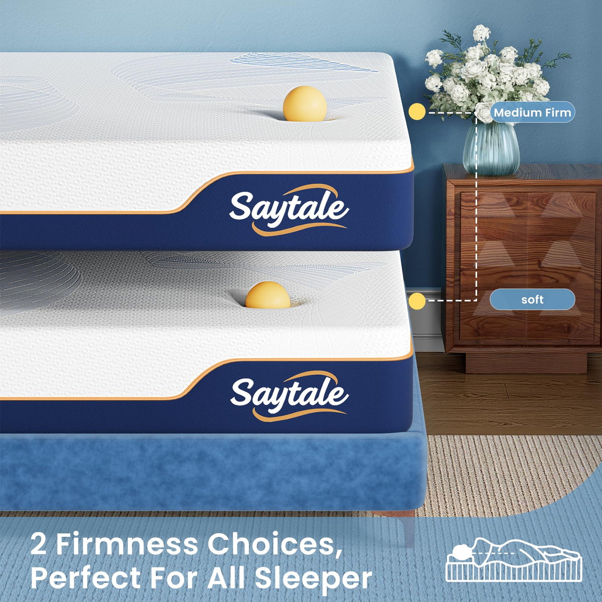 Twin Size 6 Inch Cooling Gel Memory Foam Mattress N306161
