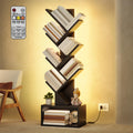 6 Tier Tree Bookshelf with Drawer and LED Lights N2219
