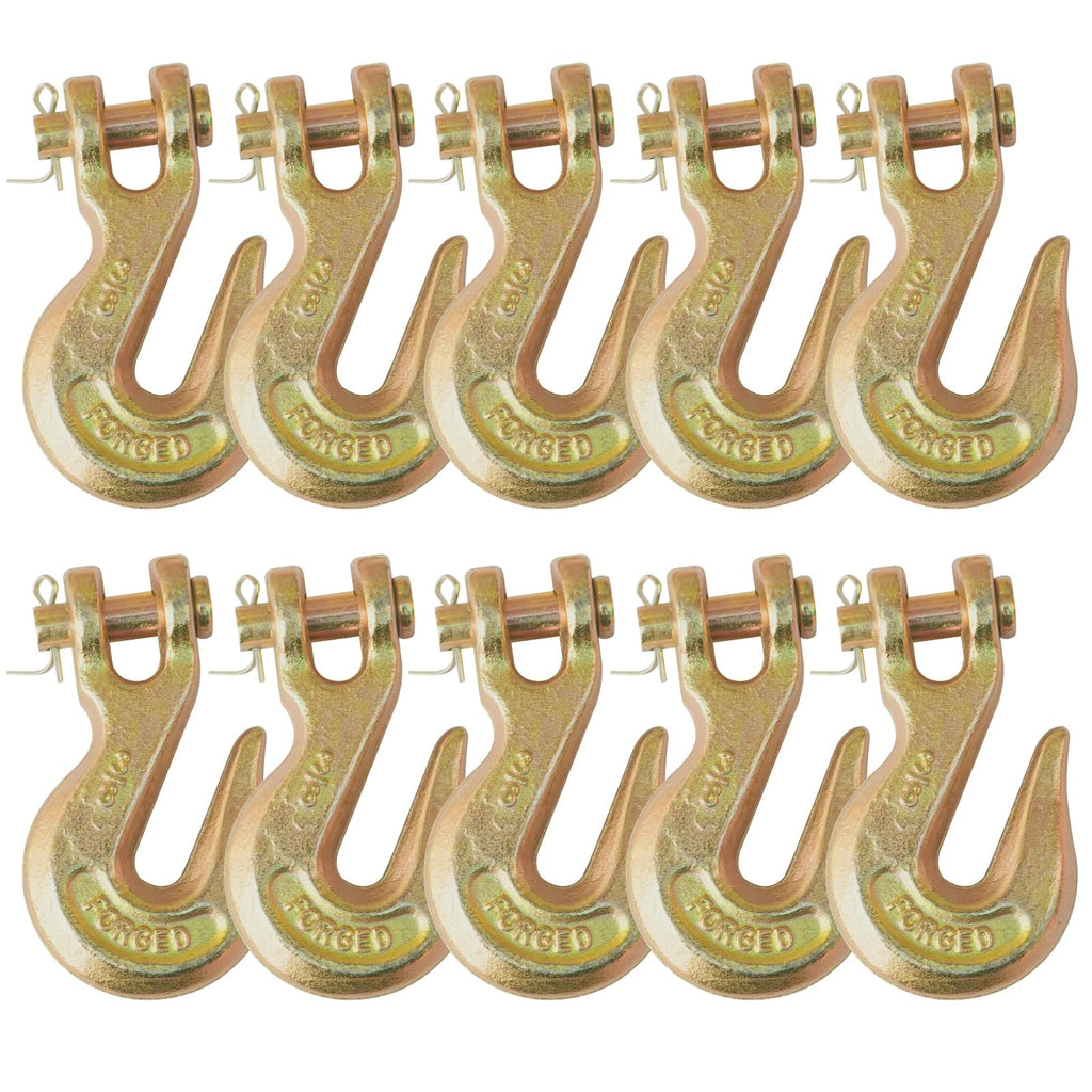 3/8" Grade 70 Clevis Slip Hook 6,600 LBS 10 Pack I2717