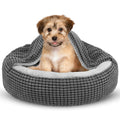 Small Dog Bed with Attached Blanket, 23inch E45632
