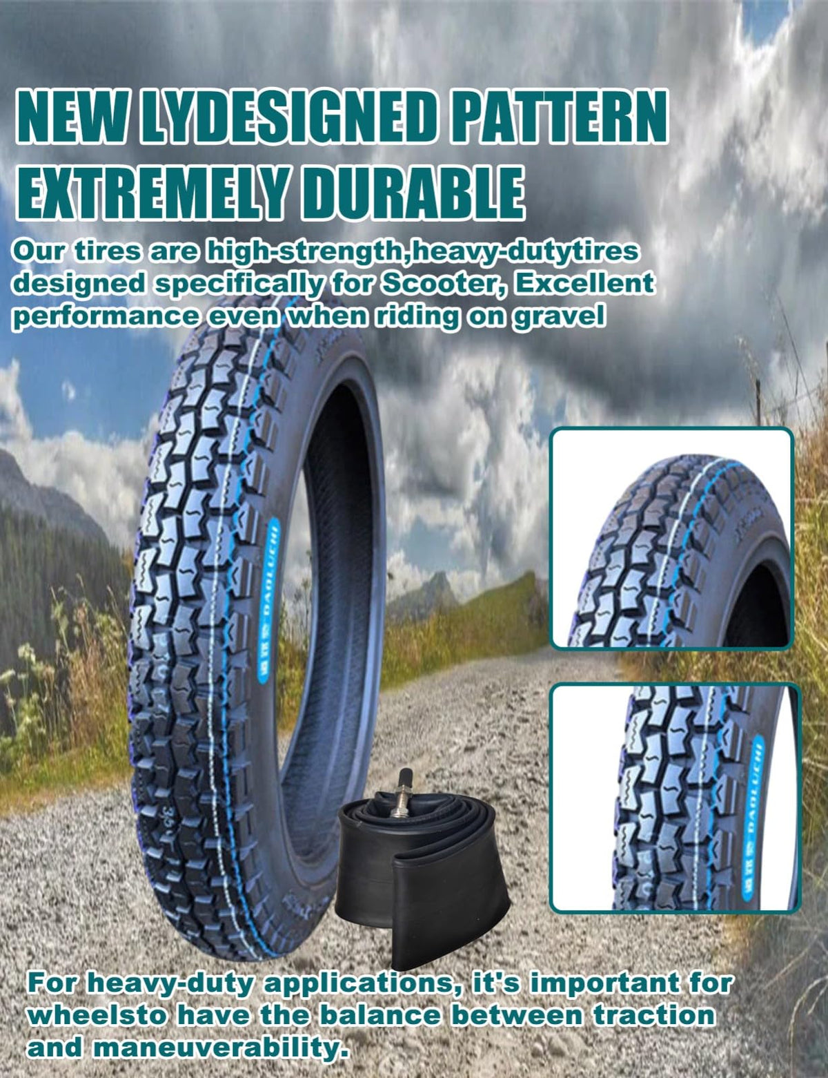 3.00-17 Off Road Motorcycle Tire and Inner Tube G207121