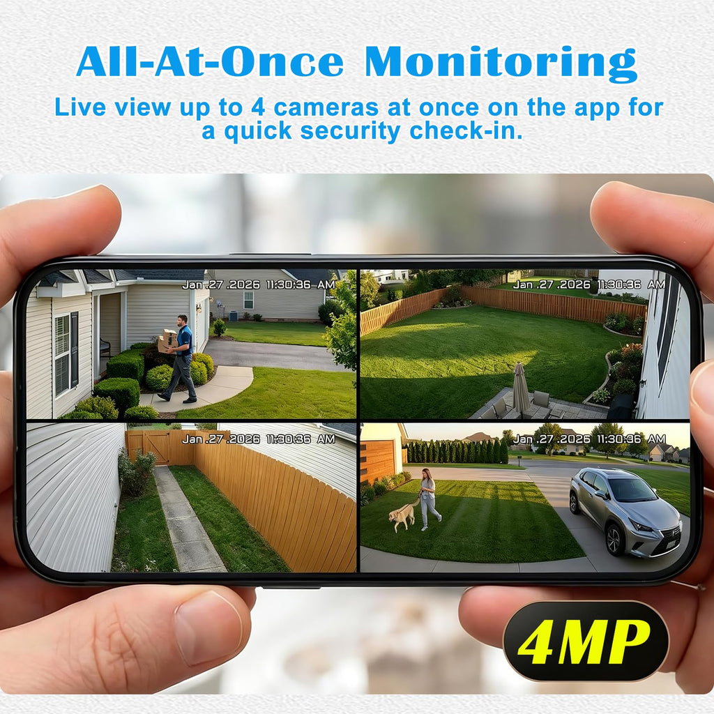 4G Solar Security Camera System with Base Station L84062