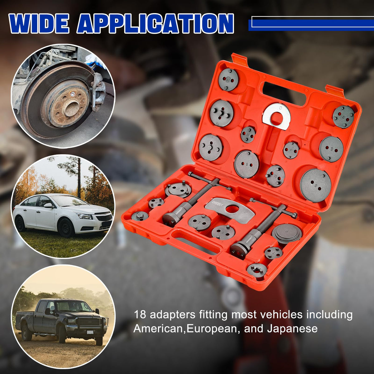 Heavy Duty Disc Brake Caliper Tool Set I640