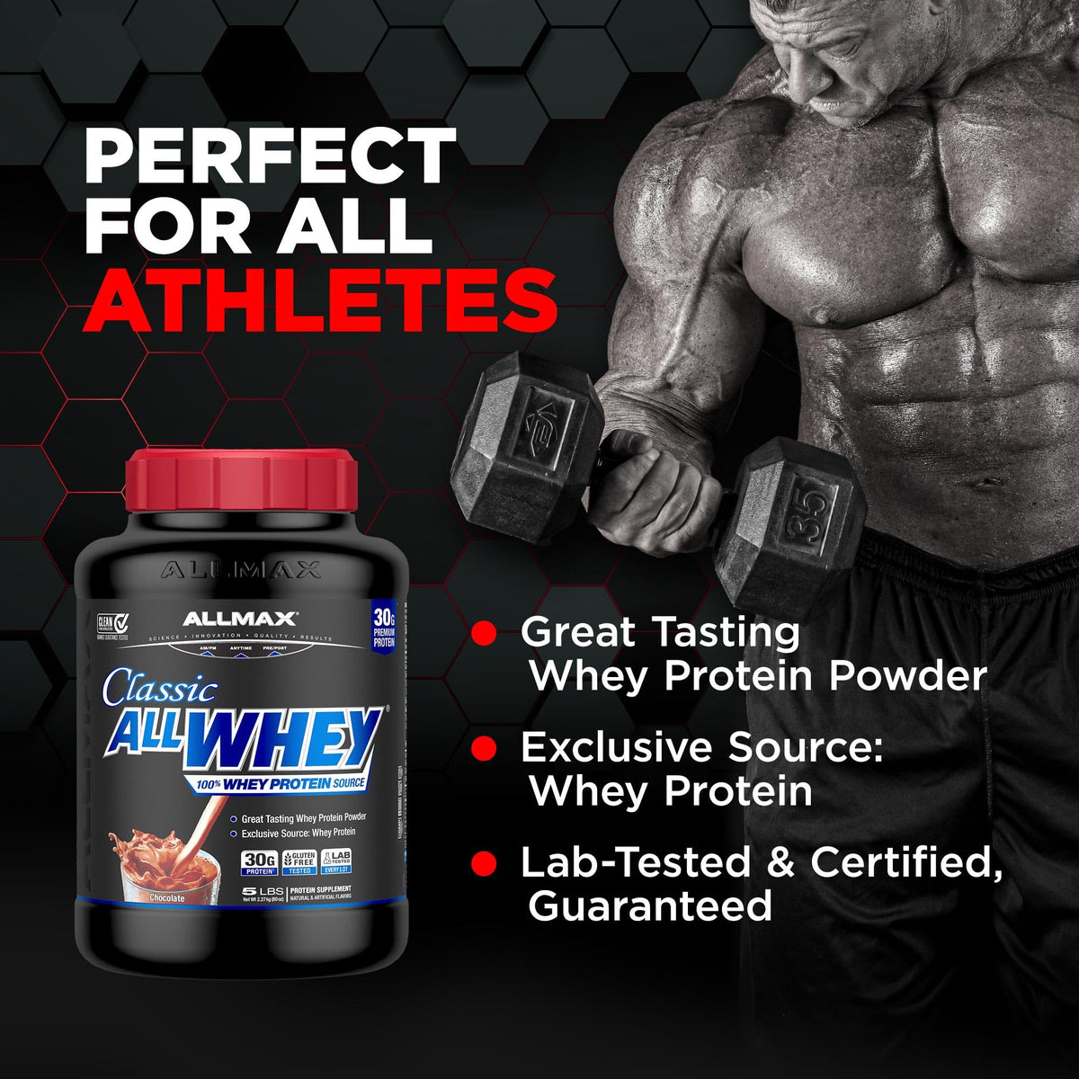 Chocolate Whey Protein Powder 5 lb E7733