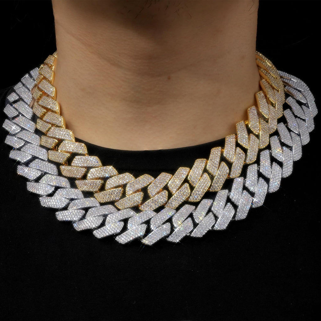 Miami Cuban Link Chain with 5A CZ 18K Gold Plated R149