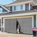 Magnetic Garage Door Screen 16x7 ft Fiberglass Mesh L305454
