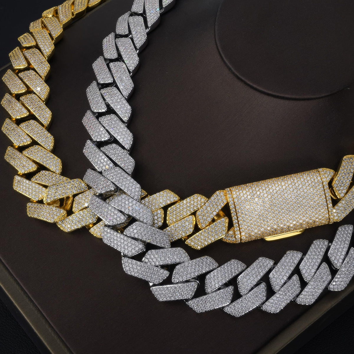 Miami Cuban Link Chain with 5A CZ 18K Gold Plated R149