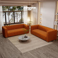 Velvet Sofa Set with Gold Metal Legs I922
