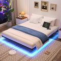 Full Size Metal Floating Bed Frame with LED Lights T37015