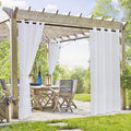 Waterproof Semi-Sheer Outdoor Curtains Q775108