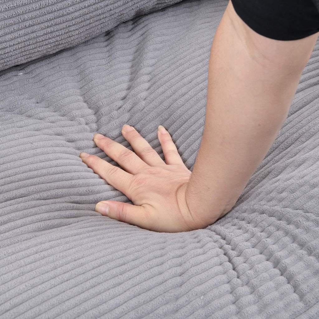 Light Gray Upholstered Loveseat Sofa X885