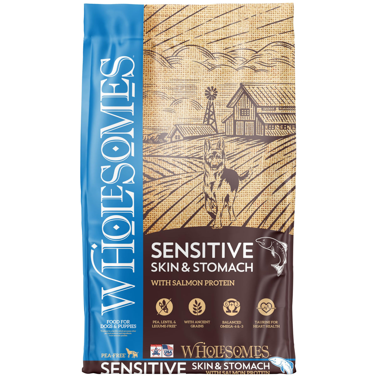 Salmon & Rice Dry Dog Food 12 lb T7833