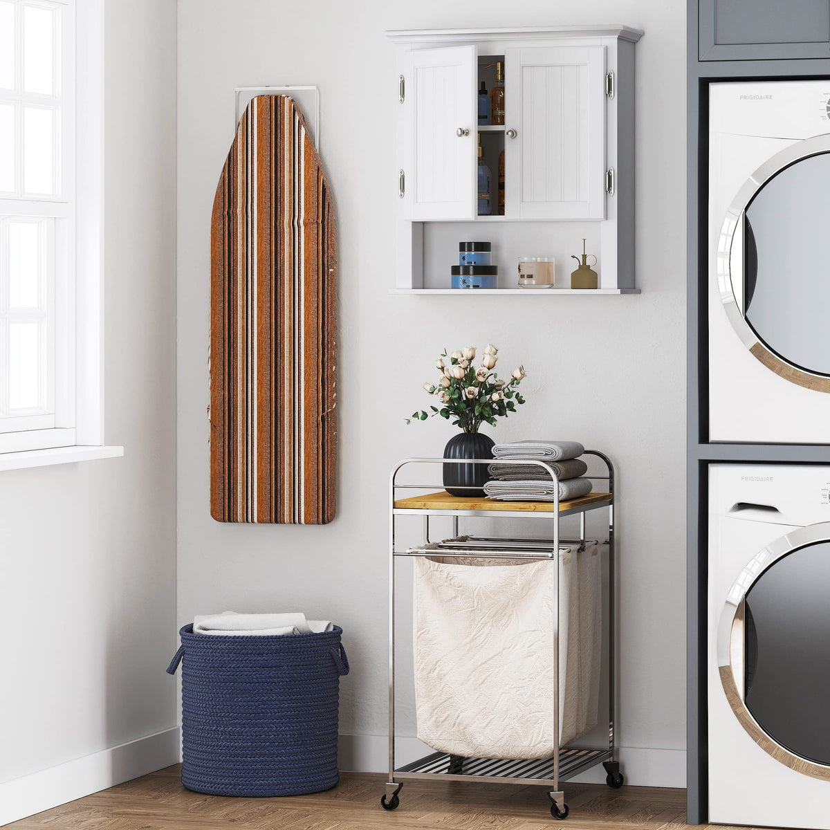 White Wall-Mounted Bathroom Cabinet F4707