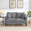 Light Gray Upholstered Loveseat Sofa X885