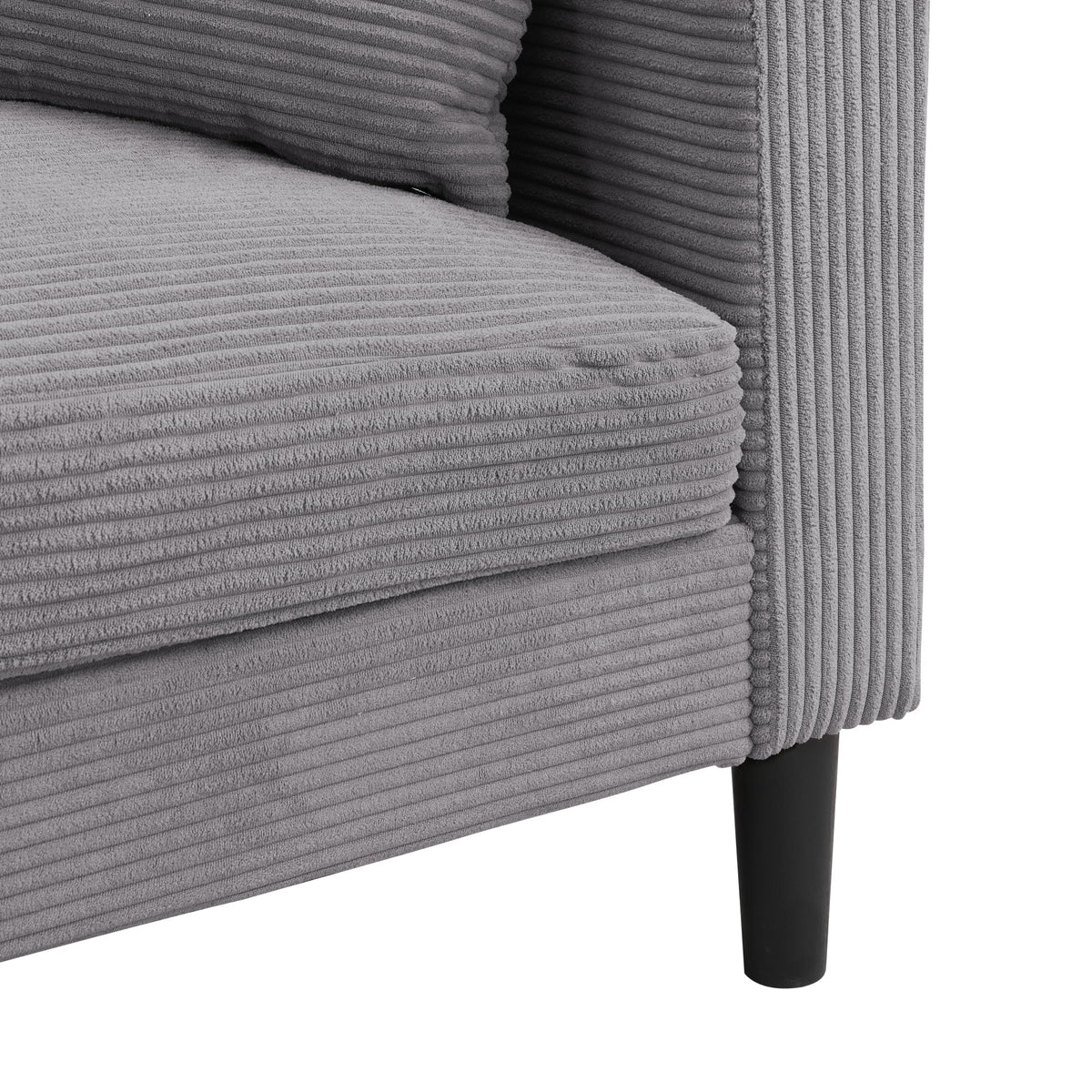 Light Gray Upholstered Loveseat Sofa X885