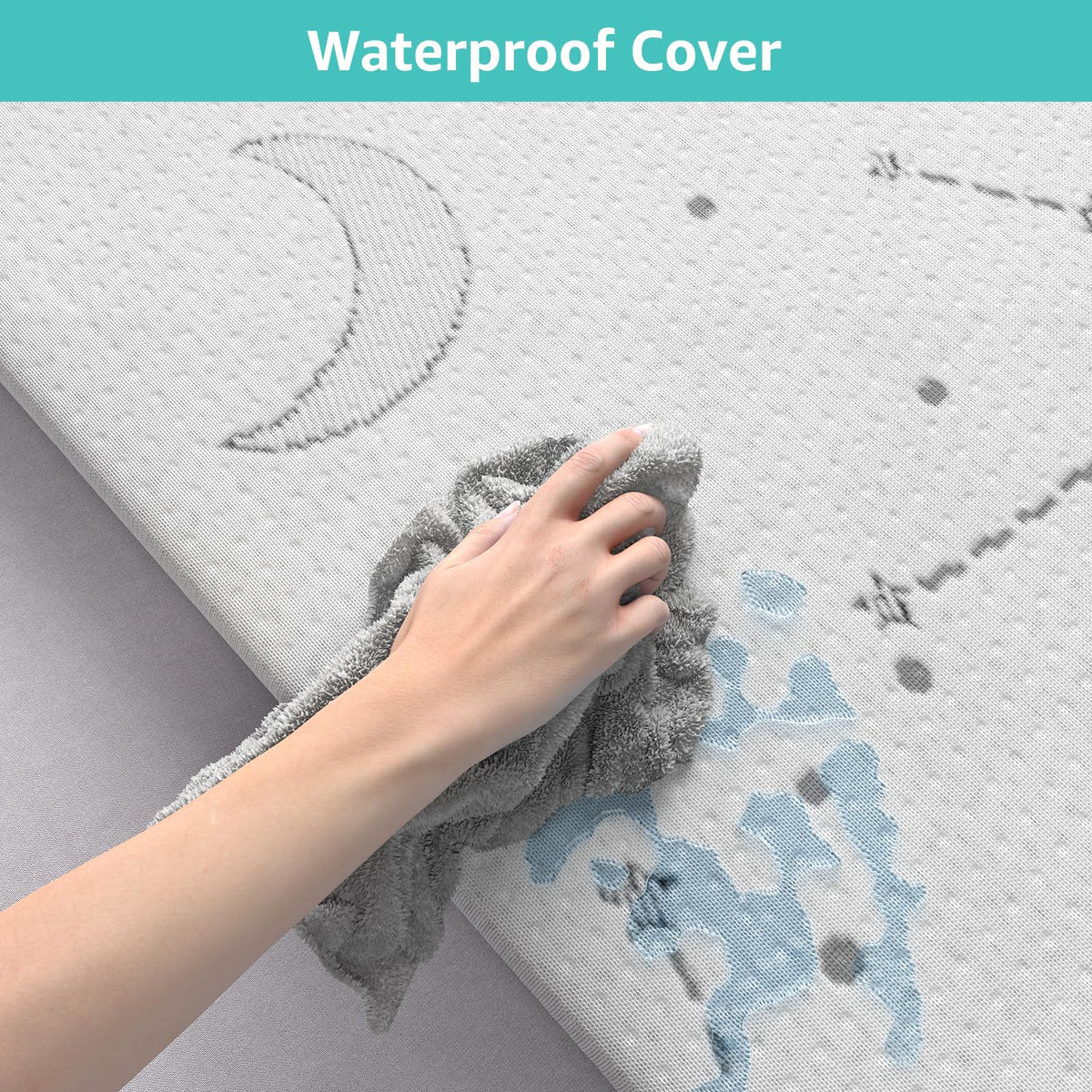 Organic Cotton Trifold Pack and Play Mattress Pad I777